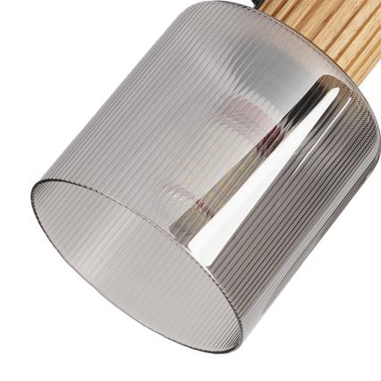 Brilagi - Spot svjetiljka HYGGE 3xE14/15W/230V kaučukovo drvo/dimna