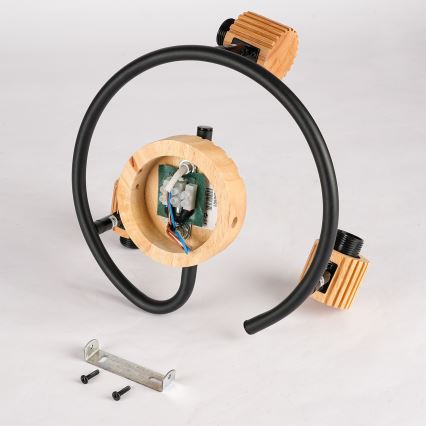 Brilagi - Spot svjetiljka HYGGE 3xE14/15W/230V kaučukovo drvo/dimna