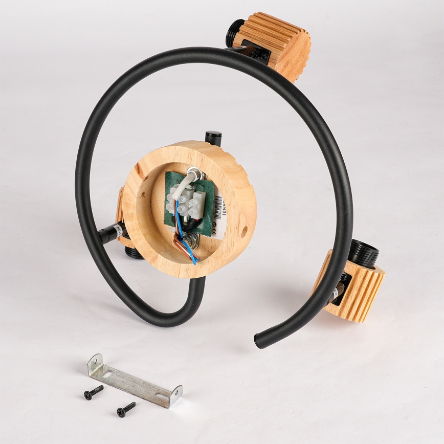 Brilagi - Spot svjetiljka HYGGE 3xE14/15W/230V kaučukovo drvo/dimna