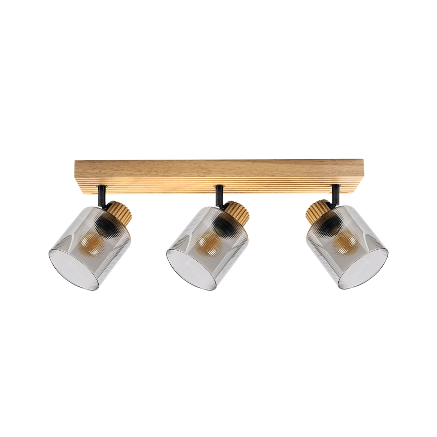 Brilagi - Spot svjetiljka HYGGE 3xE14/15W/230V kaučukovo drvo/zadimljeno