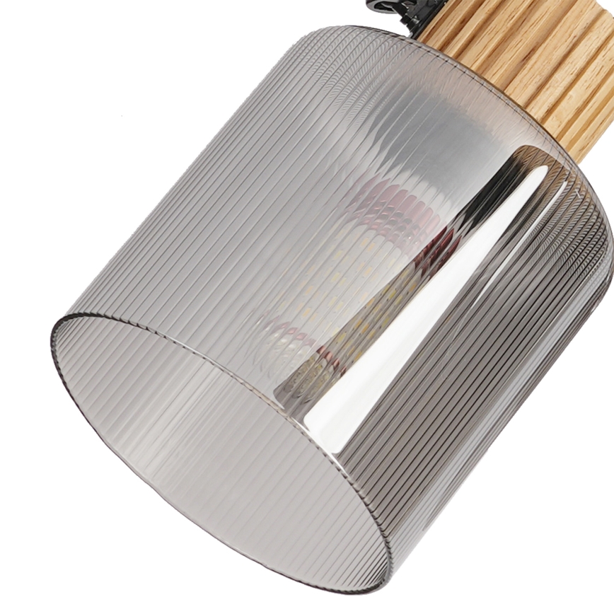 Brilagi - Spot svjetiljka HYGGE 4xE14/15W/230V drveno/dimljeno