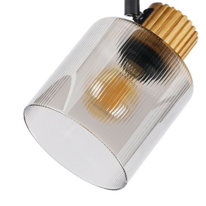 Brilagi - Spot svjetiljka HYGGE 4xE14/15W/230V drvo/dimljeno