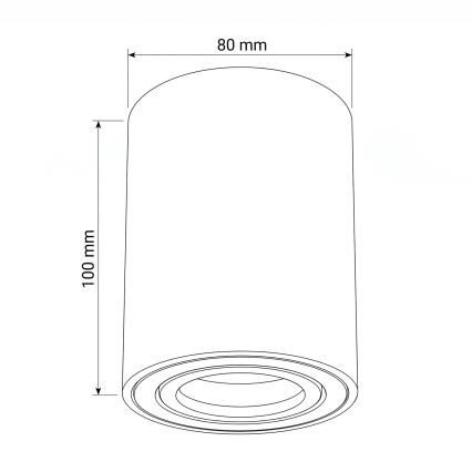 BRILAGI - Spot svjetiljka MIA 1xGU10/30W/230V 100x80 mm smeđa
