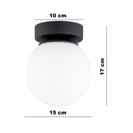 Brilagi - Spot svjetiljka MILO 1xE27/60W/230V crna