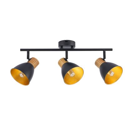 Brilagi - Spot svjetiljka ODENSE 3xE14/10W/230V kaučukovo drvo/crna