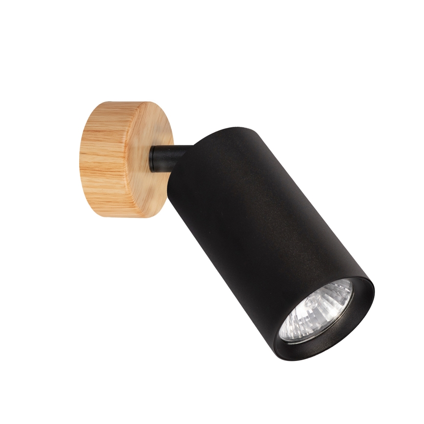 Brilagi - Spot svjetiljka SELE 1xGU10/30W/230V crna/dekor hrasta