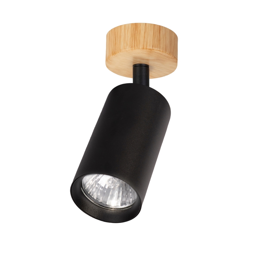 Brilagi - Spot svjetiljka SELE 1xGU10/30W/230V crna/dekor hrasta