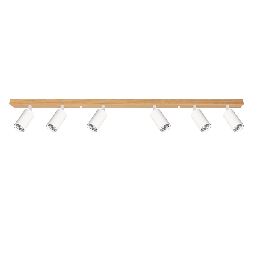Brilagi - Spot svjetiljka SELE 6xGU10/30W/230V bijela/dekor hrasta