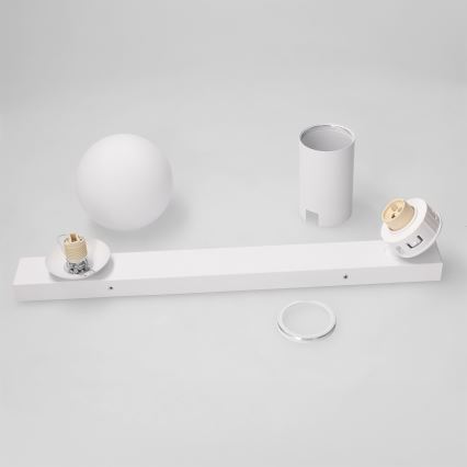 Brilagi - Spot svjetiljka SELE BALL 1xGU10/30W/230V + 1xG9/10W, bijela