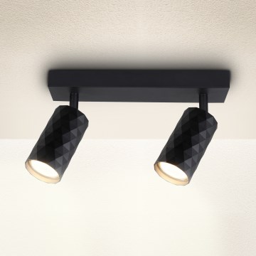 Brilagi - Spot svjetiljka SELE DIAMANT 2xGU10/30W/230V crna