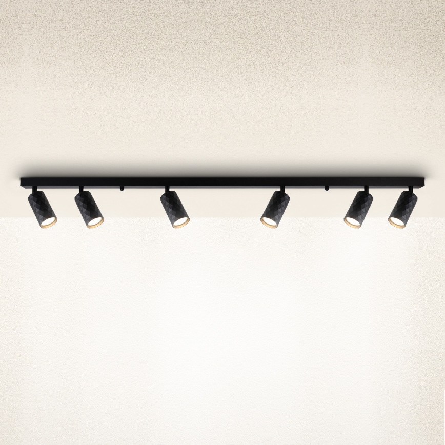 Brilagi - Spot svjetiljka SELE DIAMANT 6xGU10/30W/230V crna