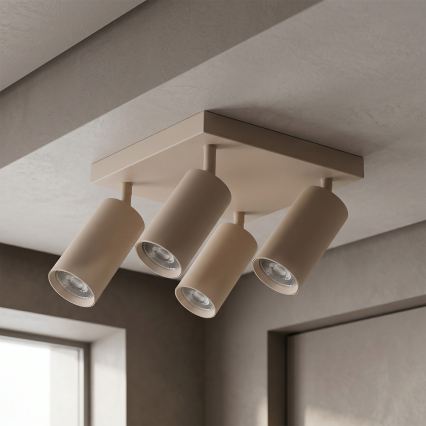 Brilagi - Spot svjetiljka SELE SQUARE 4xGU10/30W/230V bež