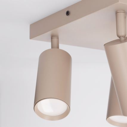 Brilagi - Spot svjetiljka SELE SQUARE 4xGU10/30W/230V bež