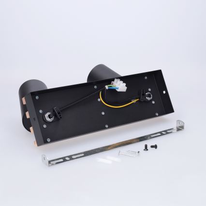 Brilagi - Spot svjetiljka SELE WOOD ACOUSTIC 2xGU10/30W/230V crna/drvo