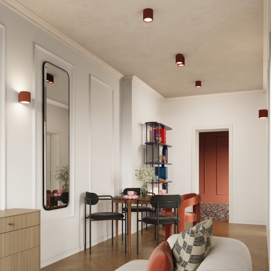 Brilagi - spot svjetiljka SFERA 1xGU10/10W/230V, promjer 10 cm, crvena