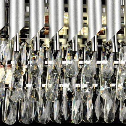 Brilagi - Srebrni luster na lancu ECLIPSE 10xE14/10W/230V 78x28 cm