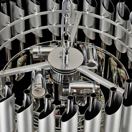 Brilagi - Srebrni luster na lancu ECLIPSE 5xE14/10W/230V Ø 38 cm