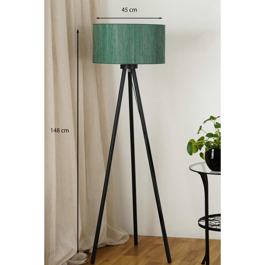 Brilagi - Stajaća lampa BOSTON ROLLER 1xE27/15W/230V slama zelena/zlatna