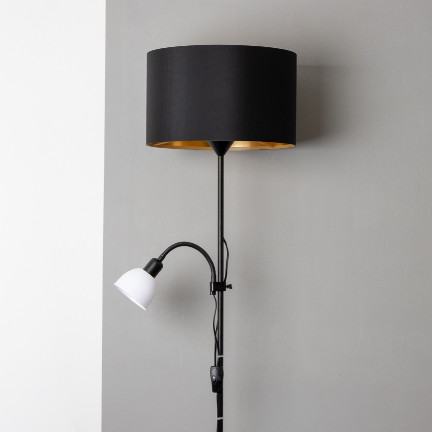 Brilagi - Stojeća lampa CERIA 1xE27/100W/230V + 1xE14/25W crna