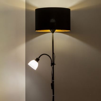 Brilagi - Stojeća lampa CERIA 1xE27/100W/230V + 1xE14/25W crna