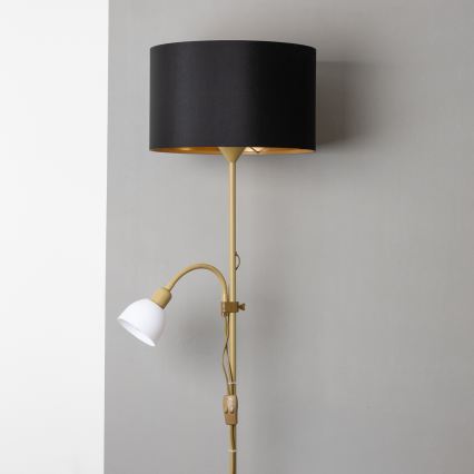 Brilagi - Stojeća lampa CERIA 1xE27/100W/230V + 1xE14/25W zlatna/crna