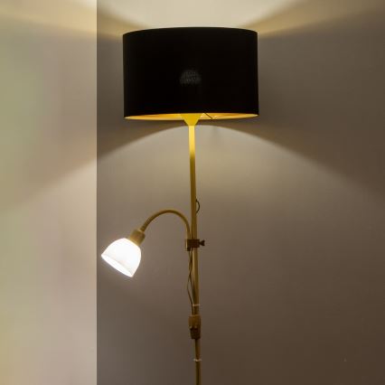 Brilagi - Stojeća lampa CERIA 1xE27/100W/230V + 1xE14/25W zlatna/crna