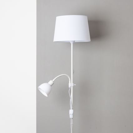 Brilagi - Stojeća lampa CERIA 2 u 1 1xE27/100W/230V + 1xE14/25W bijela