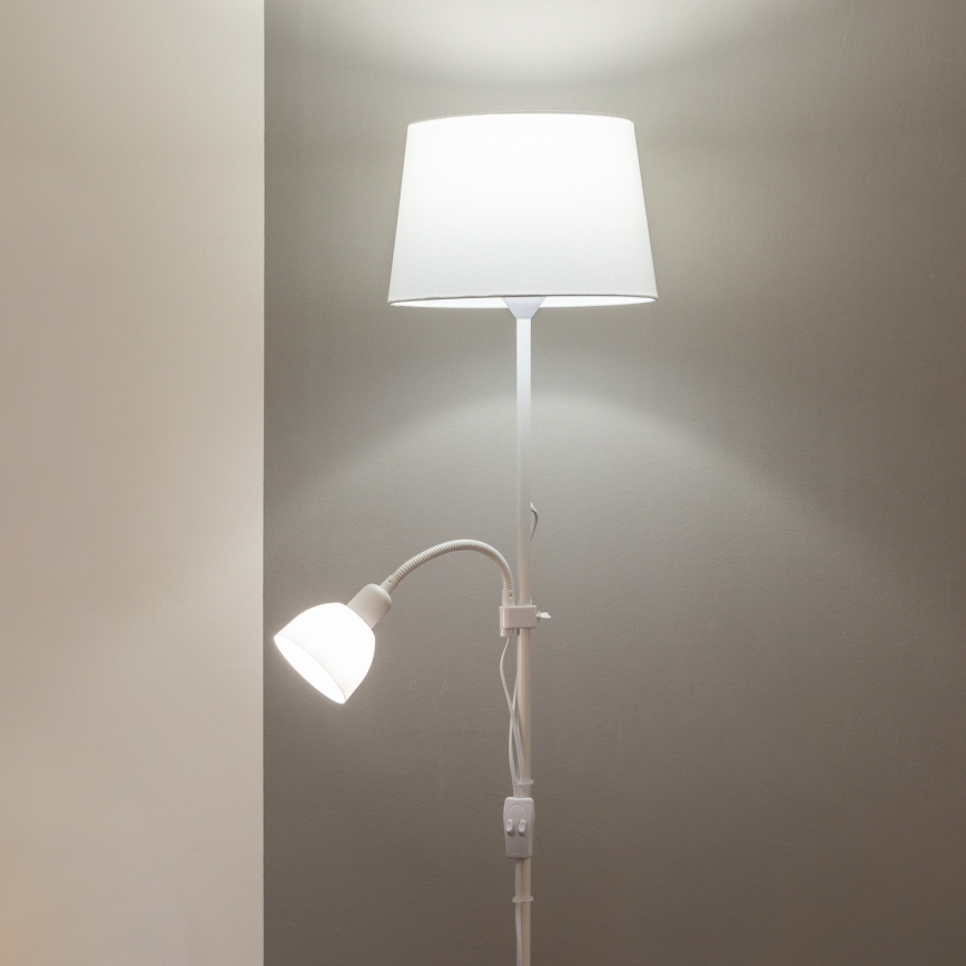 Brilagi - Stojeća lampa CERIA 2 u 1 1xE27/100W/230V + 1xE14/25W bijela