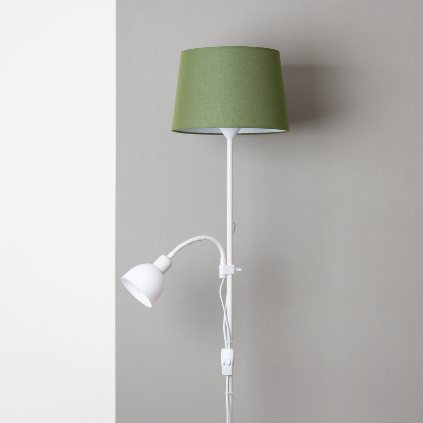 Brilagi - Stojeća lampa CERIA 2u1 1xE27/100W/230V + 1xE14/25W bijela/zelena