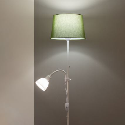Brilagi - Stojeća lampa CERIA 2u1 1xE27/100W/230V + 1xE14/25W bijela/zelena