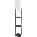 Brilagi - Stojeća lampa s policama GRADUS 1xE27/40W/230V crna/bijela