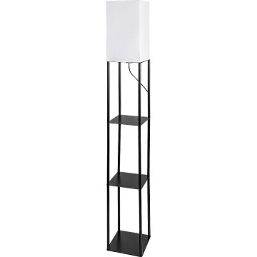Brilagi - Stojeća lampa s policama GRADUS 1xE27/40W/230V crna/bijela