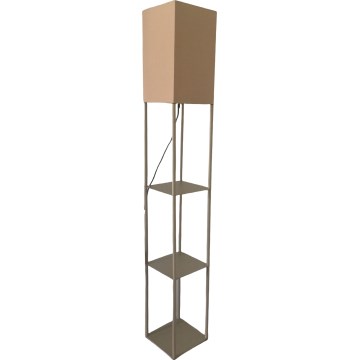 Brilagi - Stojeća lampa s policama GRADUS 1xE27/40W/230V siva/bež