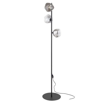 Brilagi - Stojeća lampa VULCANO 3xG9/8W/230V crna/zadimljena crna