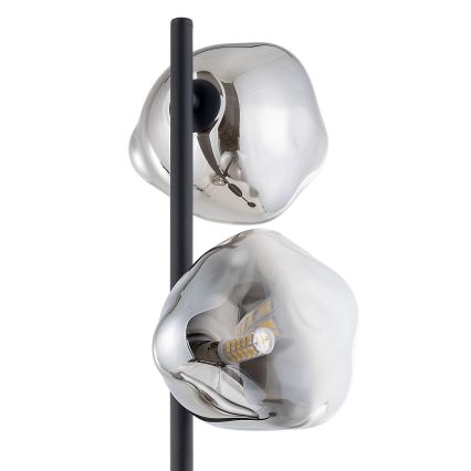 Brilagi - Stojeća lampa VULCANO 3xG9/8W/230V crna/zadimljena crna