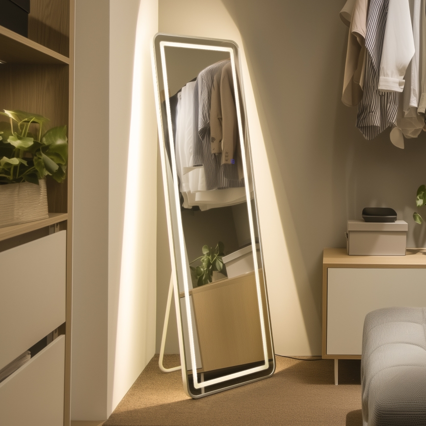 Brilagi - Stojeće ogledalo BELLEZA LED/42W/230V 160x50 cm IP44 CRI 90 prigušivo + CCT