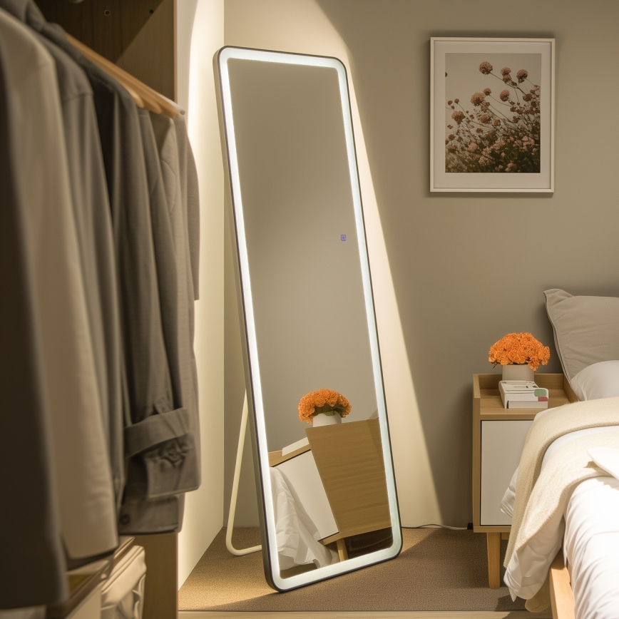 Brilagi - Samostojeće ogledalo ELEGANZA LED/42W/230V 160x50 cm IP44 CRI 90 prigušivo + CCT