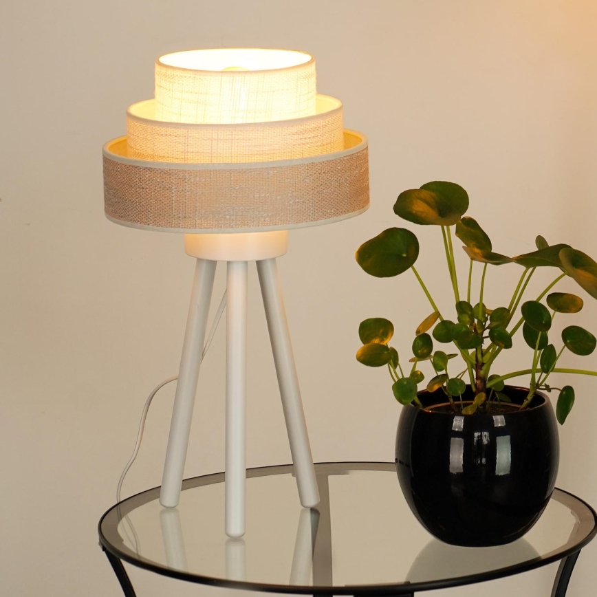 Brilagi - Stolna lampa ALASKA LUNETA 1xE27/15W/230V siva/krem