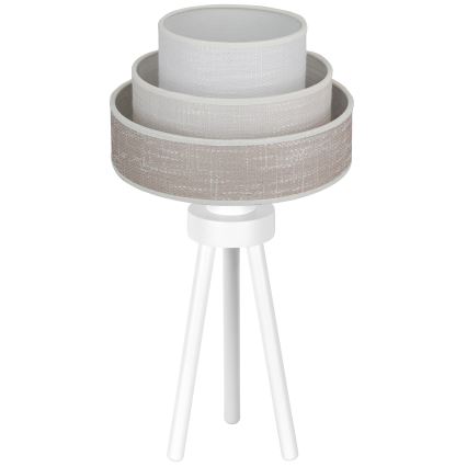 Brilagi - Stolna lampa ALASKA LUNETA 1xE27/15W/230V siva/krem