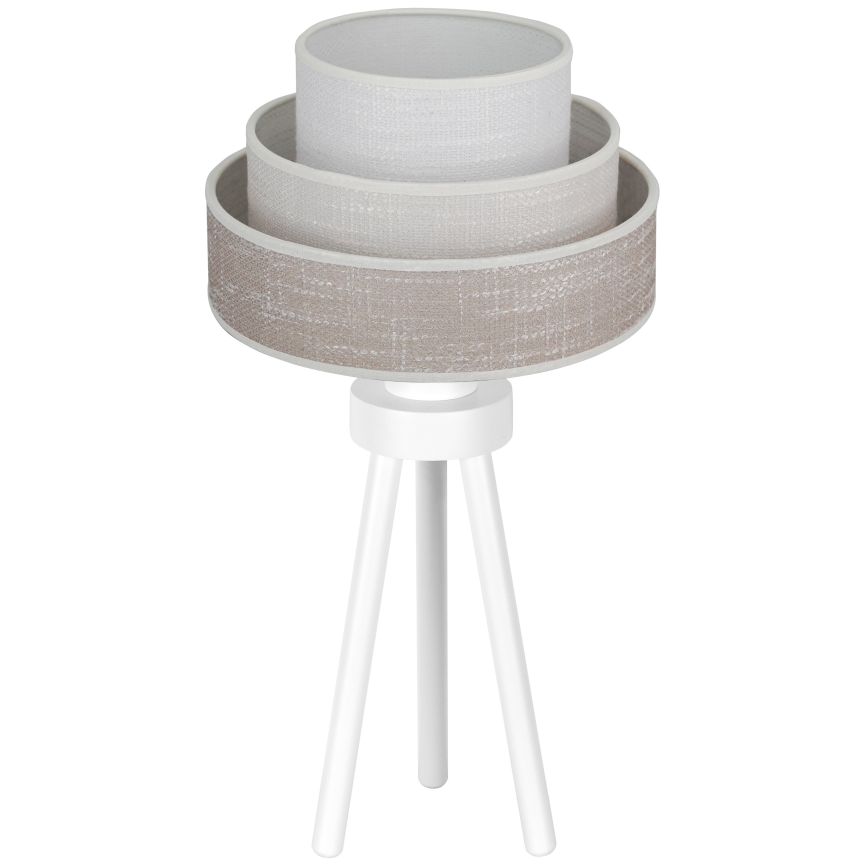 Brilagi - Stolna lampa ALASKA LUNETA 1xE27/15W/230V siva/krem