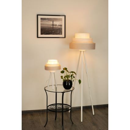 Brilagi - Stolna lampa ALASKA LUNETA 1xE27/15W/230V siva/krem