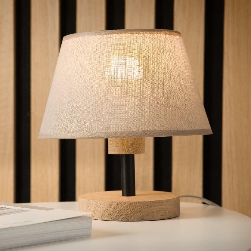 Brilagi - Stolna lampa ANTHONY 1xE27/60W/230V hrast/bež