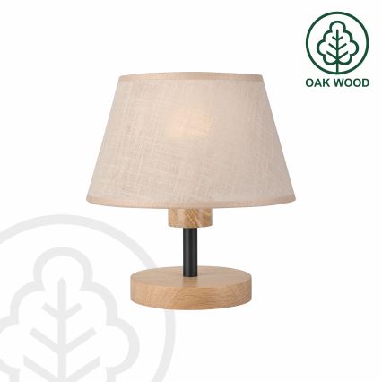 Brilagi - Stolna lampa ANTHONY 1xE27/60W/230V hrast/bež