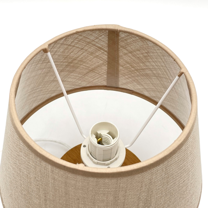 Brilagi - Stolna lampa ANTHONY 1xE27/60W/230V hrast/bež