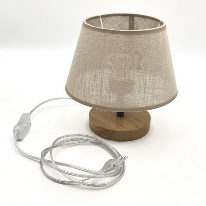 Brilagi - Stolna lampa ANTHONY 1xE27/60W/230V hrast/bež