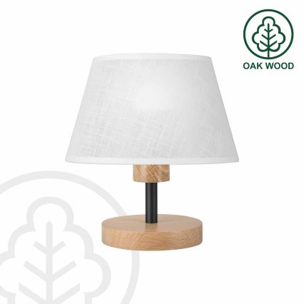 Brilagi - Stolna lampa ANTHONY 1xE27/60W/230V hrast/bijela