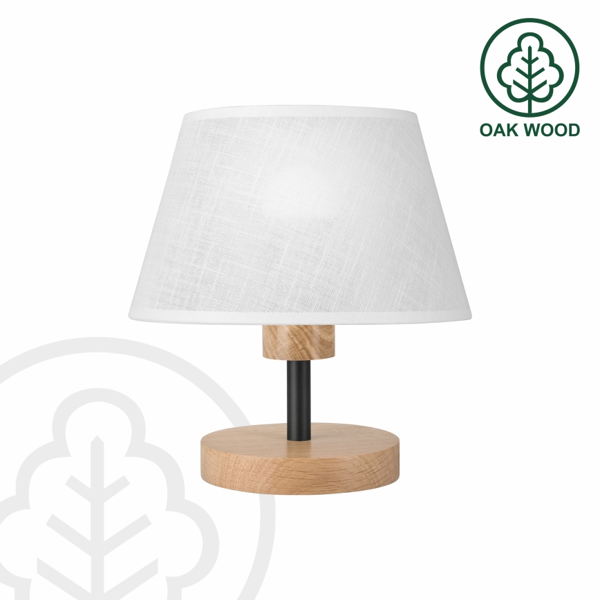 Brilagi - Stolna lampa ANTHONY 1xE27/60W/230V hrast/bijela