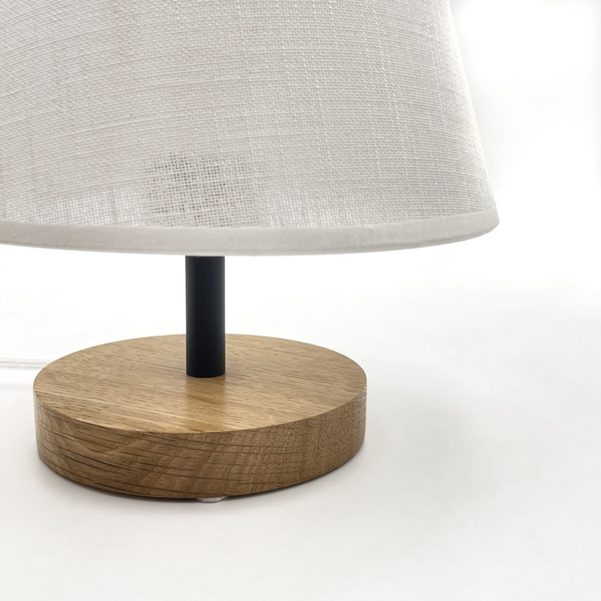 Brilagi - Stolna lampa ANTHONY 1xE27/60W/230V hrast/bijela