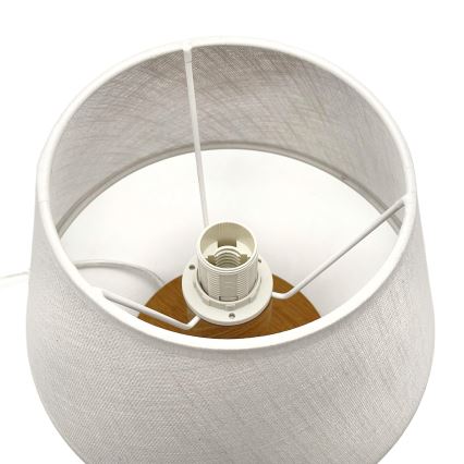 Brilagi - Stolna lampa ANTHONY 1xE27/60W/230V hrast/bijela