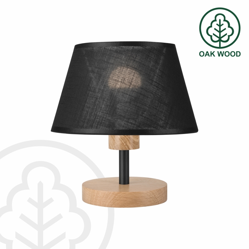 Brilagi - Stolna lampa ANTHONY 1xE27/60W/230V hrast/crna